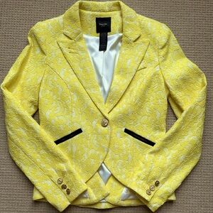 Smythe yellow lace blazer